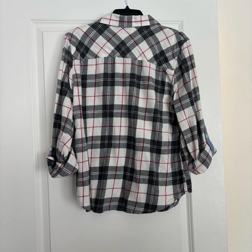 Three Basic Editions Plaid Shirt Bundle - Red, Wh… - image 7